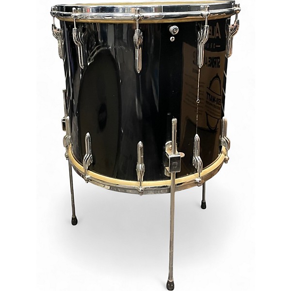 Used 1960 Premier 4 Piece 1960 4-piece Drum Set Black Drum Kit