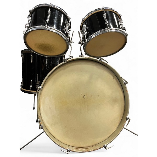 Used 1960 Premier 4 Piece 1960 4-piece Drum Set Black Drum Kit