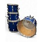Used 1970s Pearl 4 Piece 1970s 4-Piece Drum Set Blue Sparkle Drum Kit thumbnail