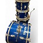Used 1970s Pearl 4 Piece 1970s 4-Piece Drum Set Blue Sparkle Drum Kit