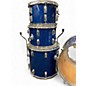 Used 1970s Pearl 4 Piece 1970s 4-Piece Drum Set Blue Sparkle Drum Kit