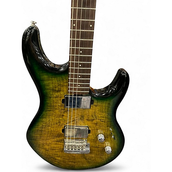 Used Ernie Ball Music Man Luke 4 HH Gator Burst Solid Body Electric Guitar