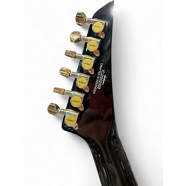 Used 2022 Jackson RRX24 Black and Yellow Solid Body Electric Guitar