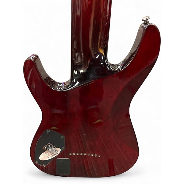 Used Schecter Guitar Research HELLRAISER C9 Black Cherry Solid Body Electric Guitar