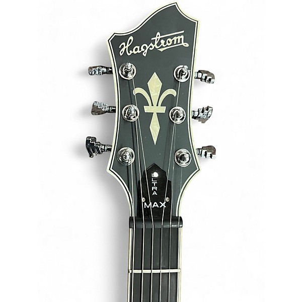 Used Hagstrom Ultra Max Fall Sky Satin Solid Body Electric Guitar