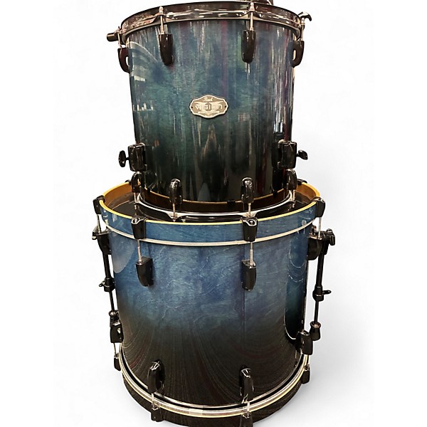Used 2010s Pearl 5 Piece Vision cobalt blue Drum Kit