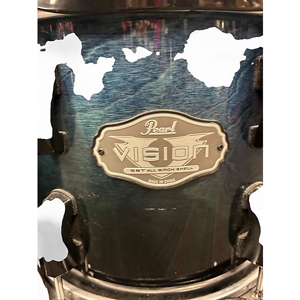Used 2010s Pearl 5 Piece Vision cobalt blue Drum Kit