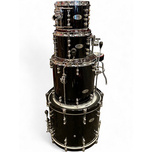Used Pearl 4 Piece REFERENCE PURE PIANO BLACK Drum Kit