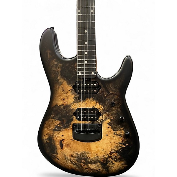 Used Ernie Ball Music Man Jason Richardson Signature Cutlass Buckeye Burl Solid Body Electric Guitar