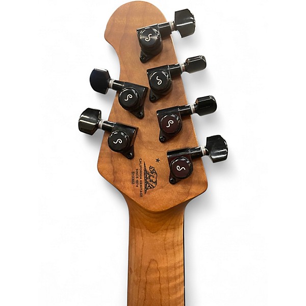 Used Ernie Ball Music Man Jason Richardson Signature Cutlass Buckeye Burl Solid Body Electric Guitar