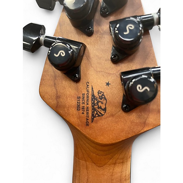 Used Ernie Ball Music Man Jason Richardson Signature Cutlass Buckeye Burl Solid Body Electric Guitar