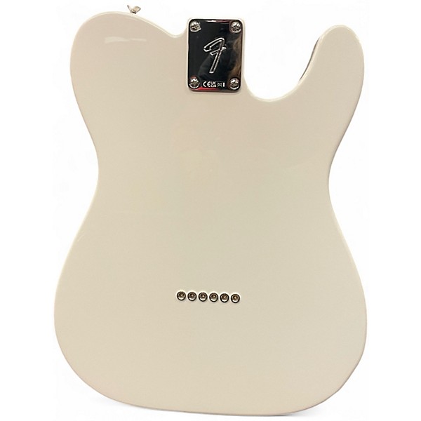 Used Fender Player Telecaster Left Handed White Solid Body Electric Guitar