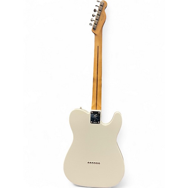 Used Fender Player Telecaster Left Handed White Solid Body Electric Guitar