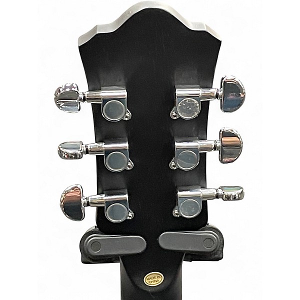 Used Stadium YGBK P90 Black Hollow Body Electric Guitar