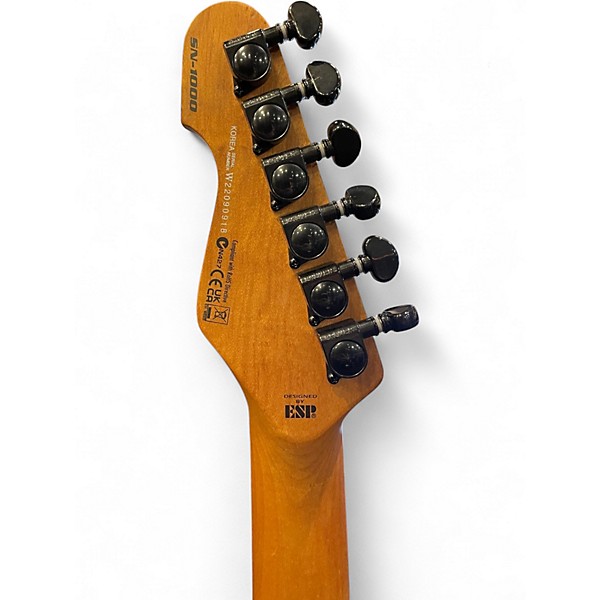 Used ESP LTD Deluxe SN-1000 Evertune Satin Black Solid Body Electric Guitar