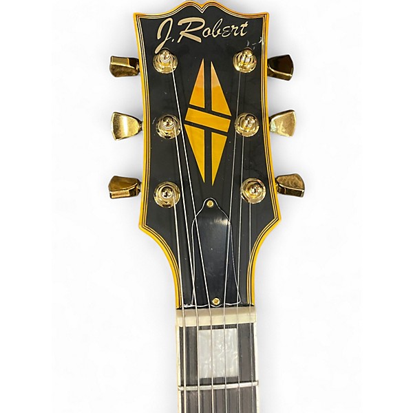 Used J. Robert LP STYLE Black Solid Body Electric Guitar