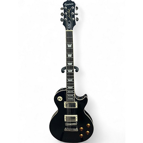 Used Epiphone Les Paul Standard Ebony Solid Body Electric Guitar