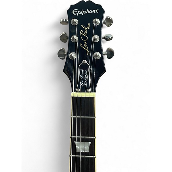 Used Epiphone Les Paul Standard Ebony Solid Body Electric Guitar