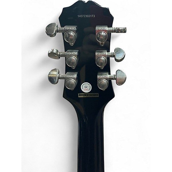 Used Epiphone Les Paul Standard Ebony Solid Body Electric Guitar