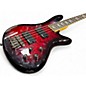 Used Schecter Guitar Research Stiletto Extreme 4 String Trans Red Electric Bass Guitar