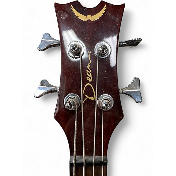Used Dean EAB Fretless NATURAL Acoustic Bass Guitar