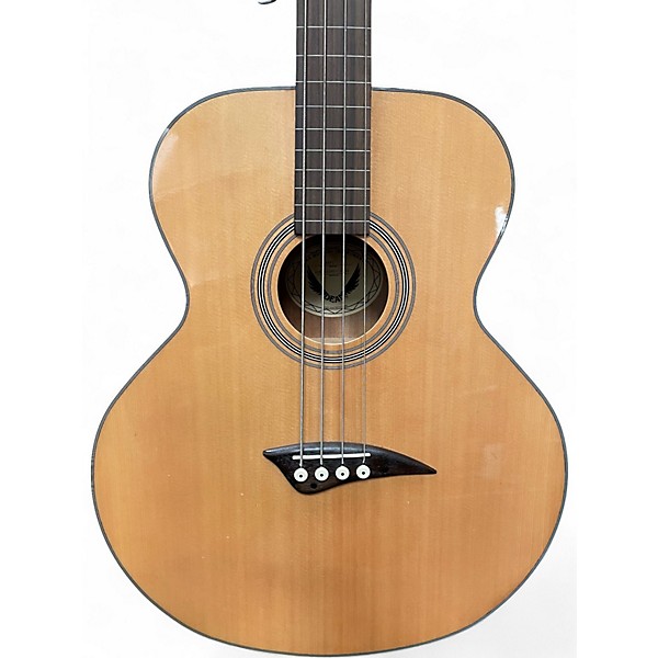 Used Dean EAB Fretless NATURAL Acoustic Bass Guitar