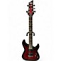 Used Schecter Guitar Research DIAMOND SERIES DEMON-6 Crimson Red Burst Solid Body Electric Guitar thumbnail