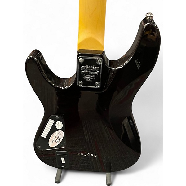 Used Schecter Guitar Research DIAMOND SERIES DEMON-6 Crimson Red Burst Solid Body Electric Guitar