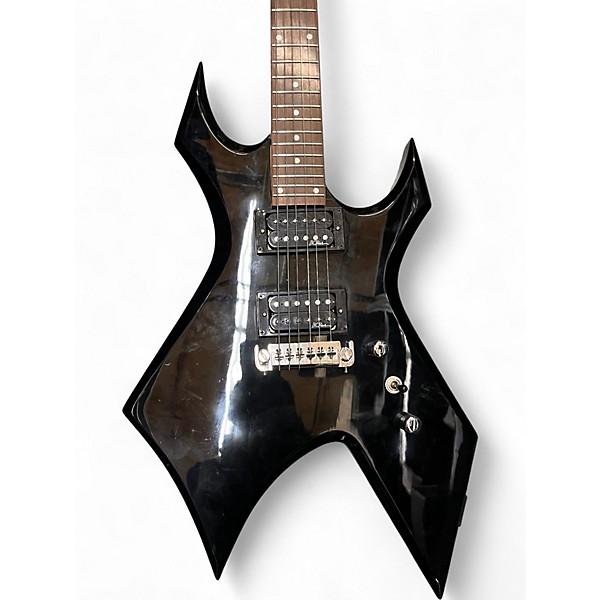 Used B.C. Rich Bronze Series Warlock Black Solid Body Electric Guitar