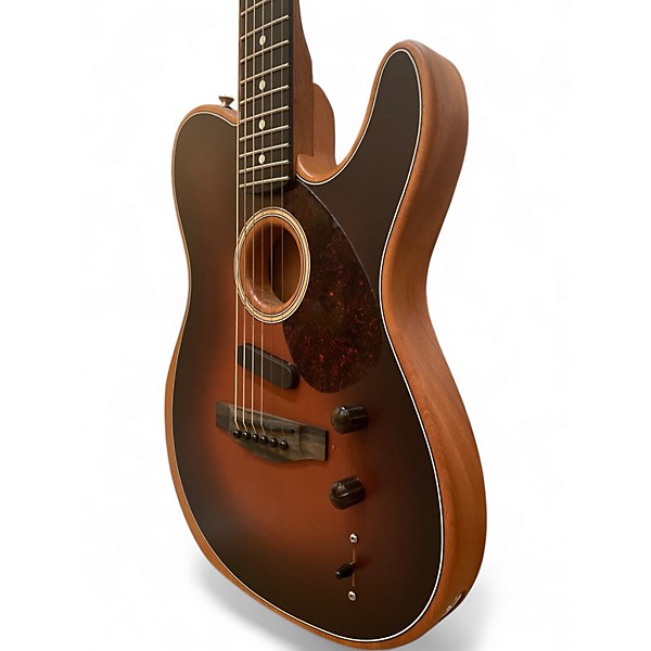 Used 2021 Fender American Acoustasonic Stratocaster 3 Color Sunburst Acoustic Electric Guitar