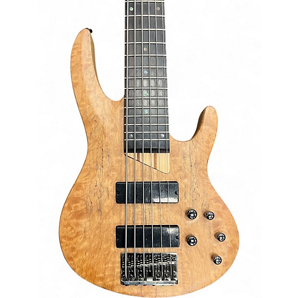 Used ESP LTD B206SM 6 String Natural Electric Bass Guitar