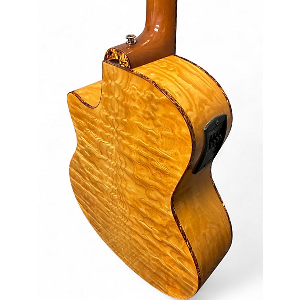 Used 2010s Dean EQAGN Exotica Ash QUILTED NATURAL Acoustic Electric Guitar