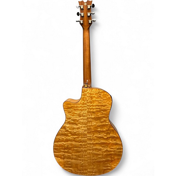Used 2010s Dean EQAGN Exotica Ash QUILTED NATURAL Acoustic Electric Guitar