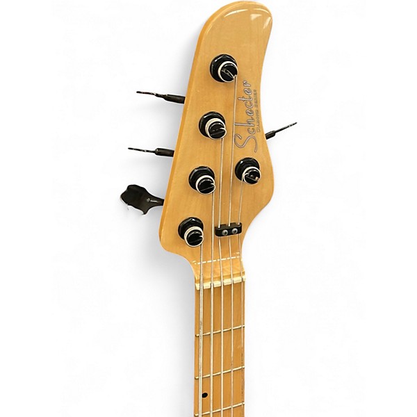 Used Schecter Guitar Research P-5 Ivy 3 Tone Sunburst Electric Bass Guitar