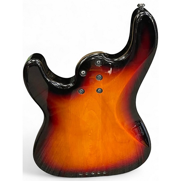 Used Schecter Guitar Research P-5 Ivy 3 Tone Sunburst Electric Bass Guitar