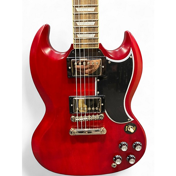 Used Epiphone Inspired by Gibson Les Paul SG Heritage Cherry Solid Body Electric Guitar