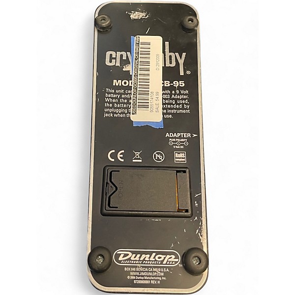Used Dunlop GCB95 Original Crybaby Wah Effect Pedal