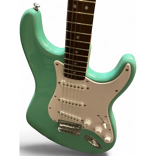 Used Squier Bullet Stratocaster Seafoam Green Solid Body Electric Guitar