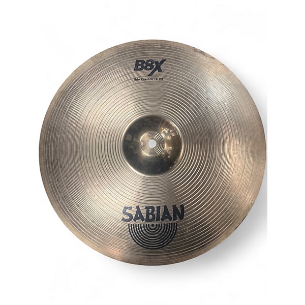Used SABIAN 16in B8X Thin Crash Cymbal