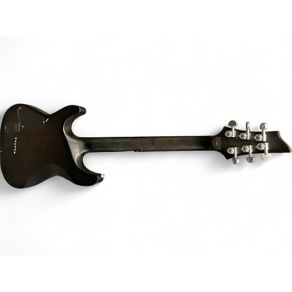 Used Schecter Guitar Research C1 Platinum Trans Black Solid Body Electric Guitar