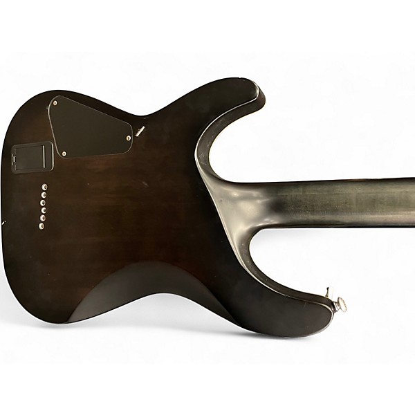 Used Schecter Guitar Research C1 Platinum Trans Black Solid Body Electric Guitar