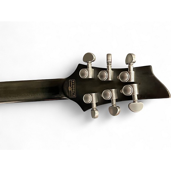 Used Schecter Guitar Research C1 Platinum Trans Black Solid Body Electric Guitar