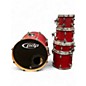 Used PDP by DW 5 Piece fs series Flat Red Drum Kit thumbnail