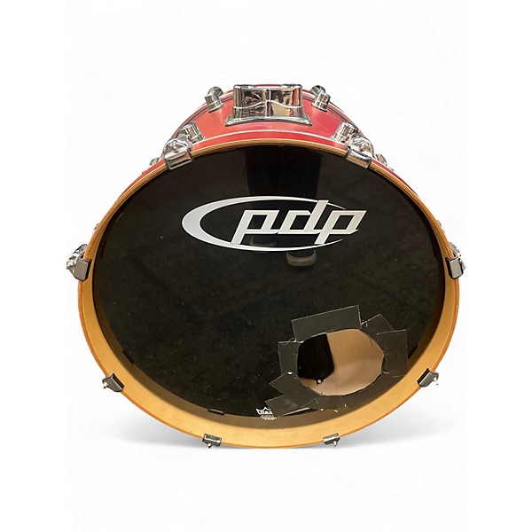 Used PDP by DW 5 Piece fs series Flat Red Drum Kit