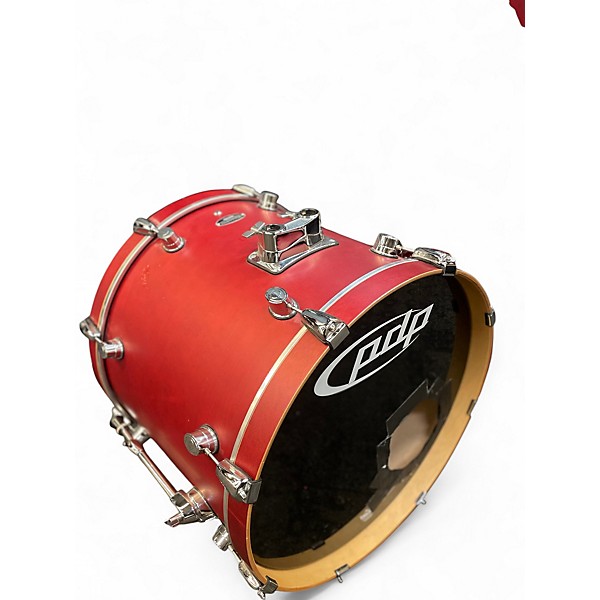 Used PDP by DW 5 Piece fs series Flat Red Drum Kit