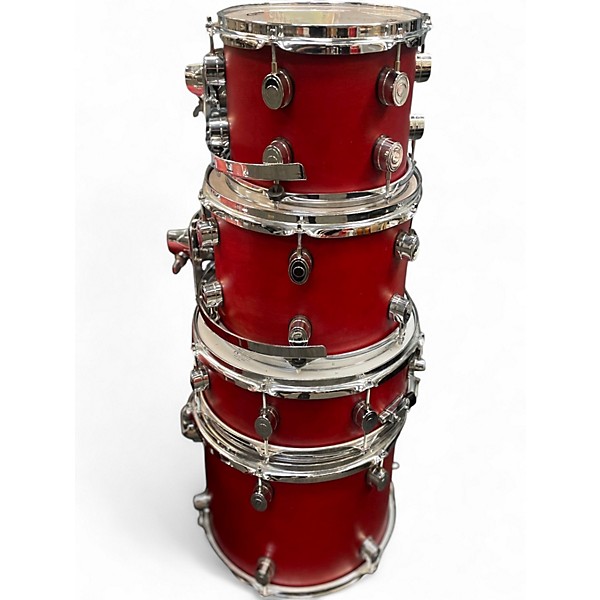 Used PDP by DW 5 Piece fs series Flat Red Drum Kit