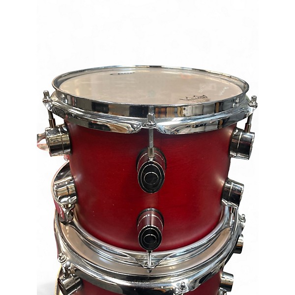 Used PDP by DW 5 Piece fs series Flat Red Drum Kit