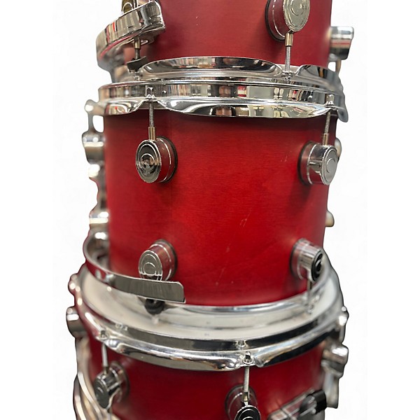 Used PDP by DW 5 Piece fs series Flat Red Drum Kit