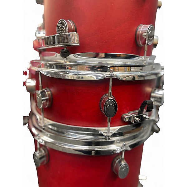 Used PDP by DW 5 Piece fs series Flat Red Drum Kit