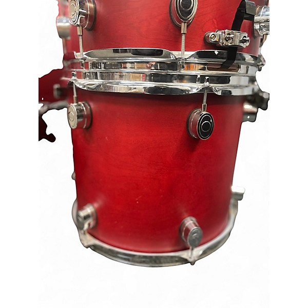 Used PDP by DW 5 Piece fs series Flat Red Drum Kit